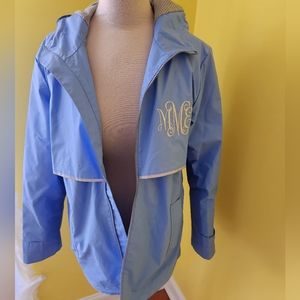 Charles River Apparel Blue Rain Jacket size Medium